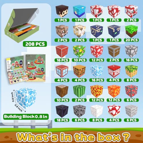 Magnetic Blocks (208 Count)