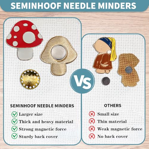 Magnetic Needle Minder Magnet Embroidery Accessories and Supplies Embroidery Needle Holder Cross Stitch Holder Needlework Supplies