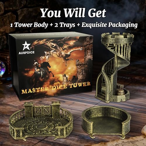DND Dice Tower Castle and Tray
