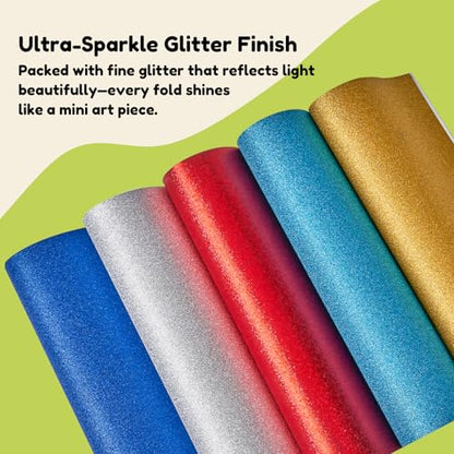 Classic Glitter Origami Paper (50 Count)