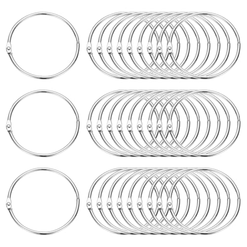 3" x 3.2" Loose Leaf Binder Rings (30 Count)