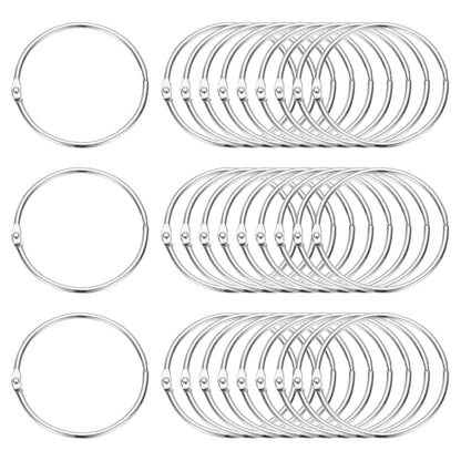 3" x 3.2" Loose Leaf Binder Rings (30 Count)