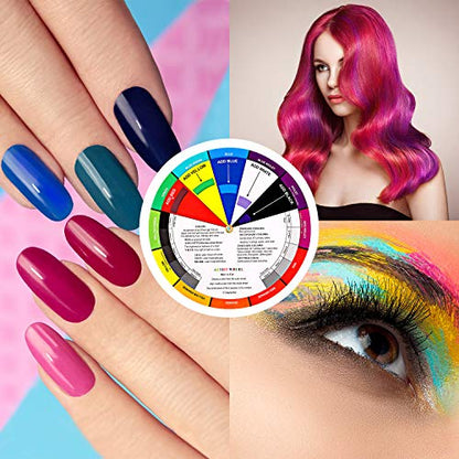 4 Pcs Color Wheel Paint Mixing Learning Guide Art Class Teaching Tool (4 Count)