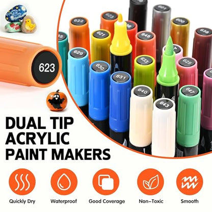 24 Colors Acrylic Paint Markers (24 Count)