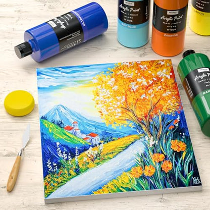 14 Colors Large Bulk Acrylic Paint Set (473.2 Fl Oz)