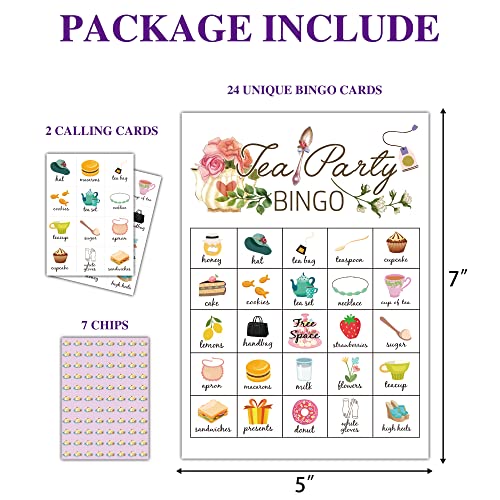 Tea Party Bingo Cards