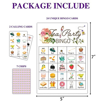 Tea Party Bingo Cards