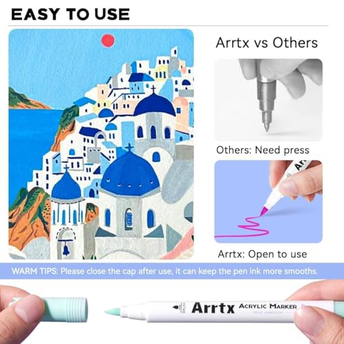 60 Colors Acrylic Paint Pens