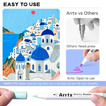 60 Colors Acrylic Paint Pens