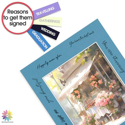 Mat Board Center 25 Pack 11x14 Picture Mat for 8x10 Photo Mixed Color
