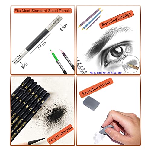 31 Drawing Sketching Pencils Kit