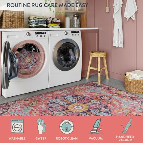 Bohemian Floral Medallion Area Rug