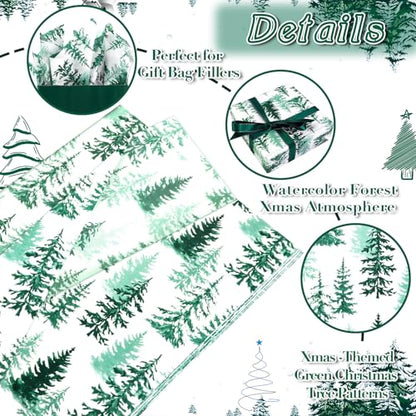100 Sheets Christmas Tree Tissue Paper