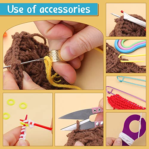 110 Pcs Crochet Hooks Set 0.6