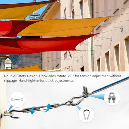 3 16" Sunshade Sail Hardware Kit (100 Foot)