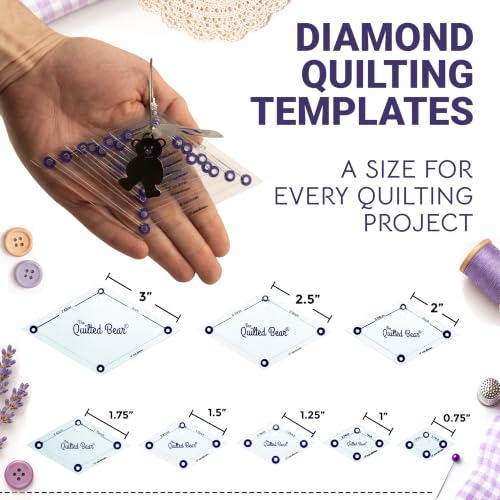 Diamond Quilting Templates (8 Count)