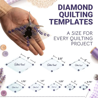 Right Angle Triangle Quilting Templates (8 Count)
