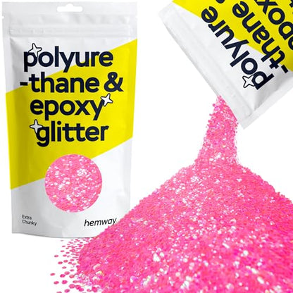 Resin Glitter Baby Pink Iridescent 100g Extra Chunky (3.5274 Ounce)