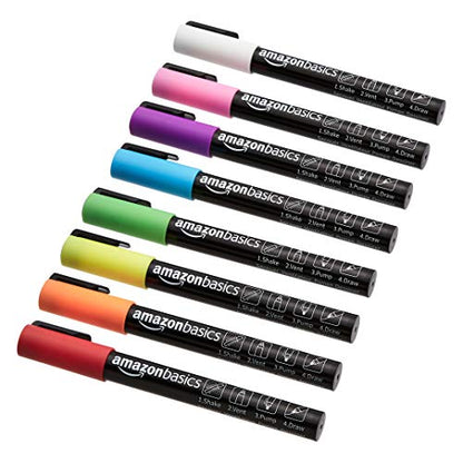 Bullet Chisel Reversible Tip Chalk Markers (8 Count)