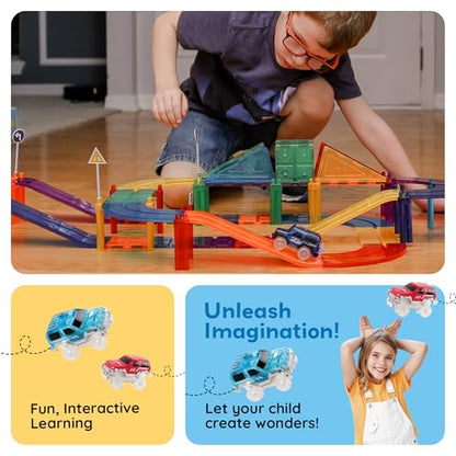 30 PCS Magnetic Race Track Toy Set STEM Educational Building
