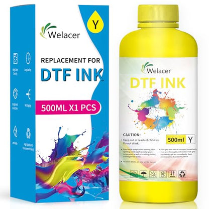 DTF Ink Yellow 500ml Heat Transfer Ink Refill ET (16.907 Fl Oz)