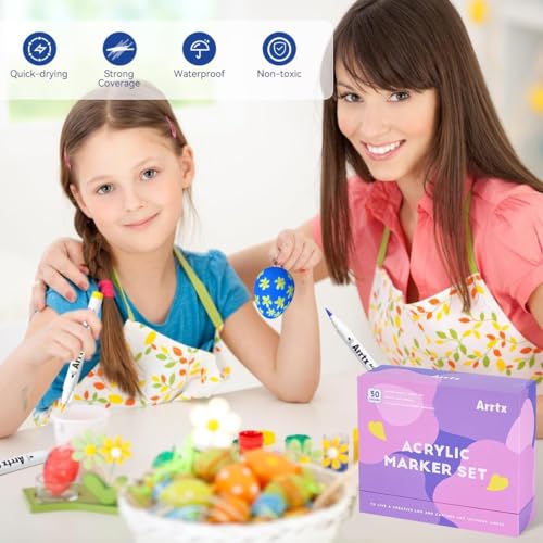 30 Colors Acrylic Paint Pens for Rock Painting