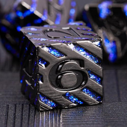 Inlay Metal Dice Set 7pcs
