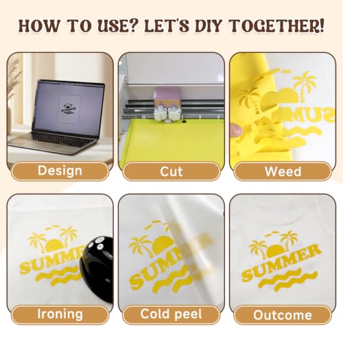 Heat Transfer Vinyl Yellow HTV Rolls