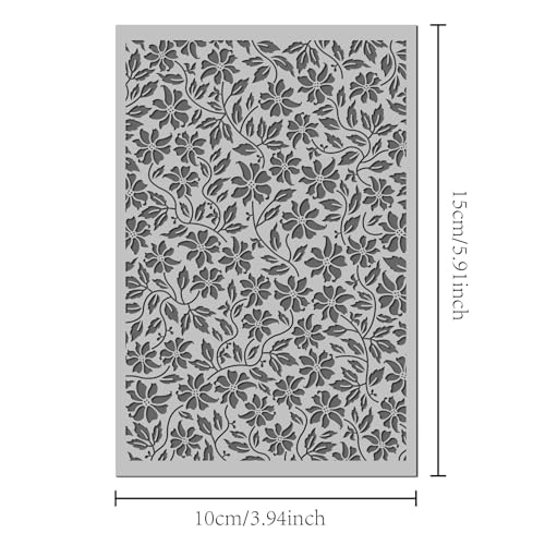 Flowers Polymer Clay Texture Mat
