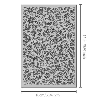 Flowers Polymer Clay Texture Mat