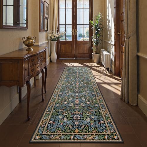Floral Carpet Runners for Hallway 8ft Non Slip (20 Sq Ft)