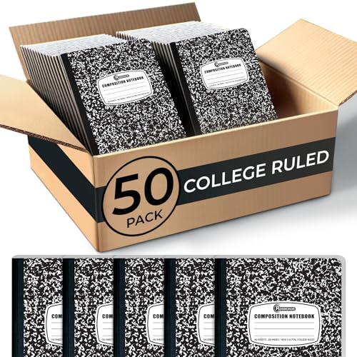 50 Pack Bulk Composition Notebooks (50 Count)
