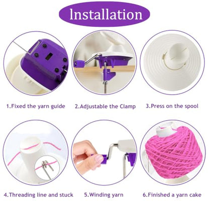 Yarn Ball Winder for Crocheting Knitting