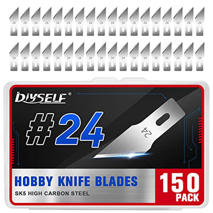 150 PCS Hobby Knife Replacement Blades (150 Count)