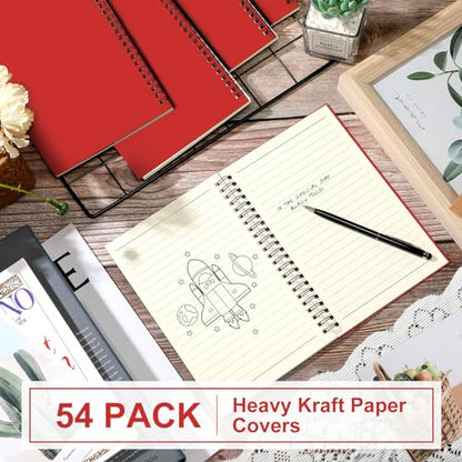 54 Pcs Spiral Notebooks (54 Count)