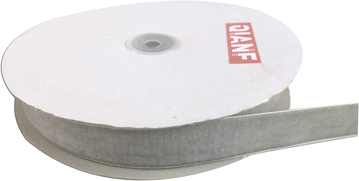 Velvet Ribbon, 1 1/2-Inch by 25-Yard Spool (Silver) - Crafty Corner