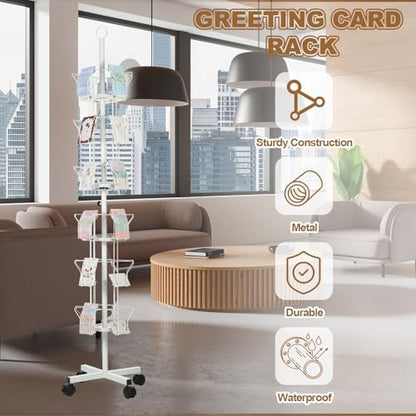 2Pack 6 Tier Rotating Greeting Card Rack (2 Count)