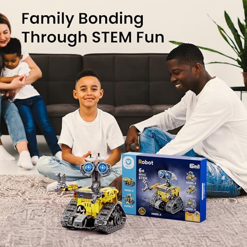 Robot Building Kit with APP & Remote Control Gifts for Boys 8