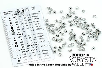100 pcs of Faceted Fire Polished Pressed Czech Glass Beads 4mm (100 Count)