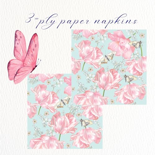 20 ct 13x13 Flowers Paper Luncheon Decoupage Napkins (20 Count)
