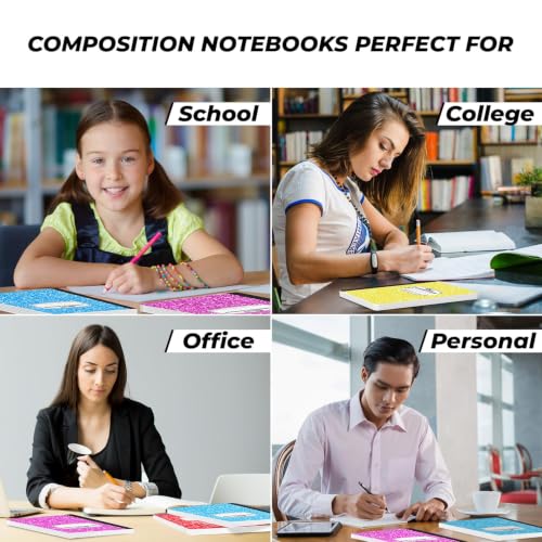 100 Pack Bulk Composition Notebooks (100 Count)