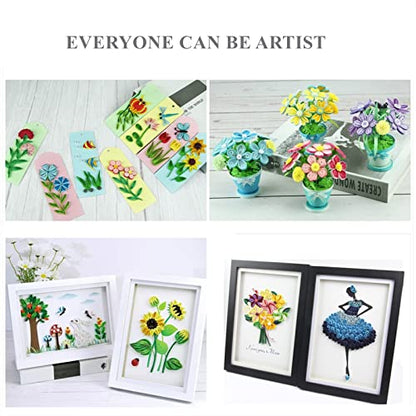 19 Piece Beginner Paper Quilling Tool Kit for 2D and 3D Paper Art