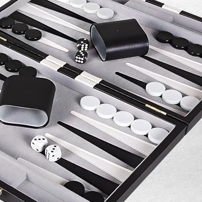 Premium Backgammon 15" Medium Black