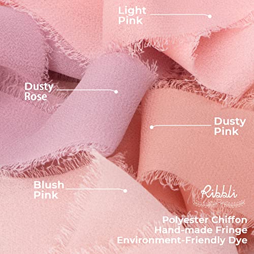 Light Pink Chiffon Ribbon 1 (60 Foot)