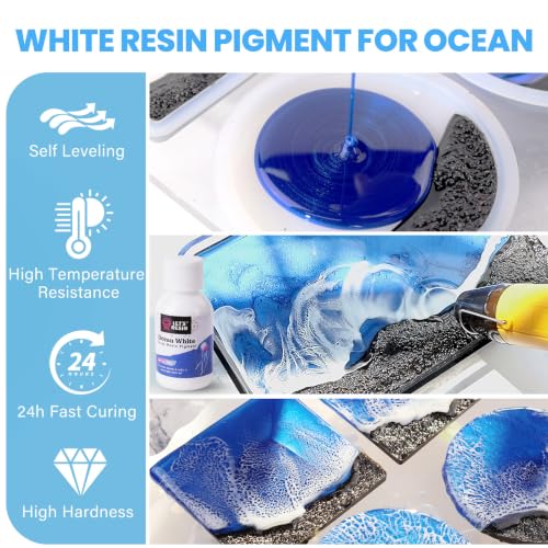 1 Gallon Epoxy Resin Kit with Color Pigment (128 Fl Oz)