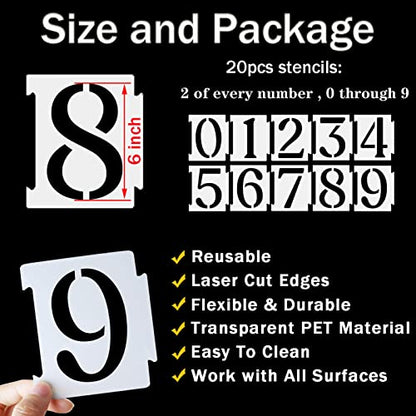6 Inch Curb Stencil Kit 0 (20 Count)
