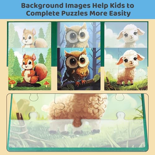 Magnetic Puzzles for Toddlers 3 (36 Count)