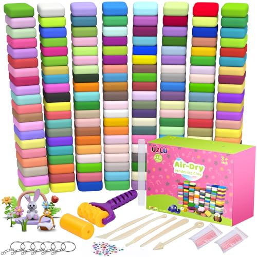 254 Pcs Air Dry Clay 160 Colors Modeling Model Magic Clay for DIY Molding Starter Kit with Sculpting Tools (254 Count)