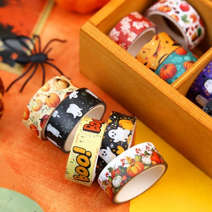 Halloween Washi Tape Set 16 Rolls (160 Foot)
