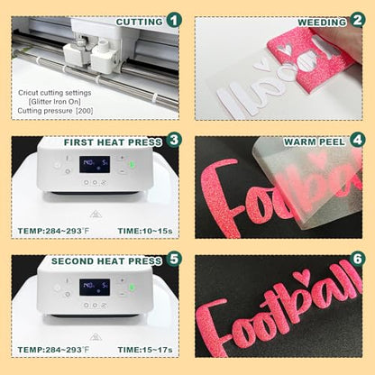 Glitter Puff Heat Transfer Vinyl